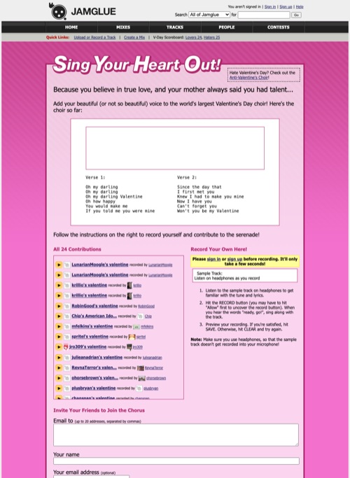 The vday_lover page, February 2007