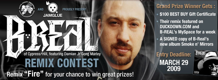 B-Real “Fire” Remix Contest banner