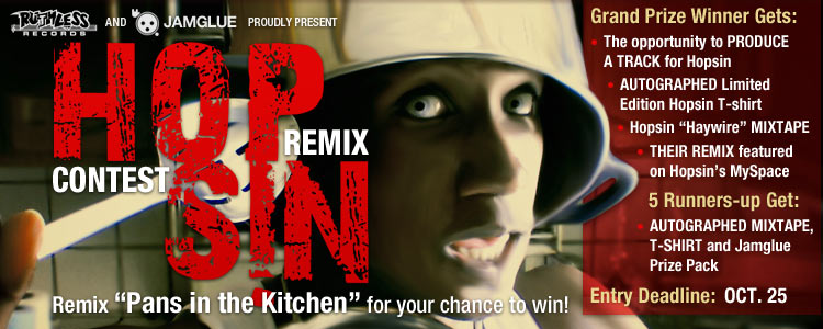 Hopsin “Pans in the Kitchen” Remix Contest banner