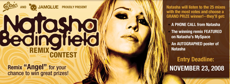 Natasha Bedingfield “Angel” Remix Contest banner